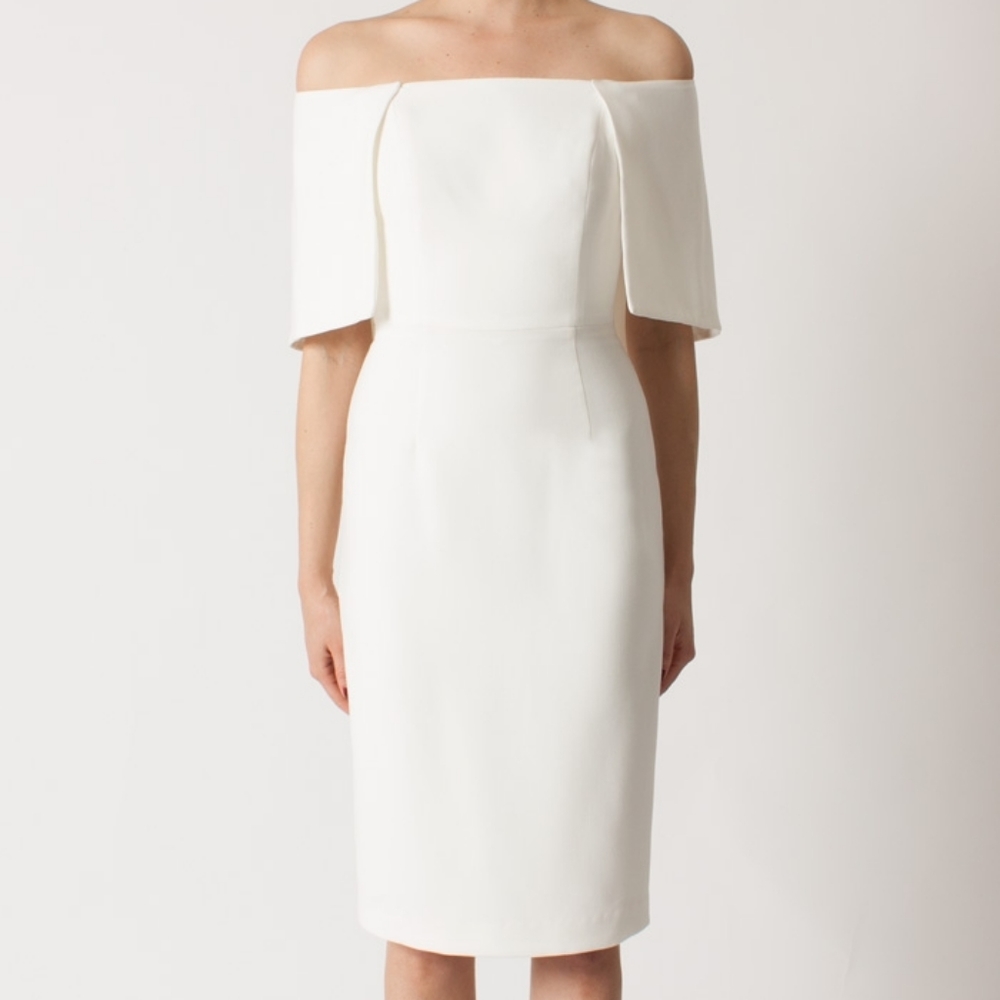 Black Halo White Dress - Picture 3 of 8